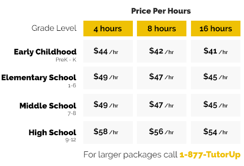 Tutoring Pricing